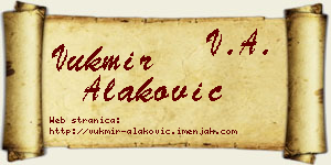 Vukmir Alaković vizit kartica